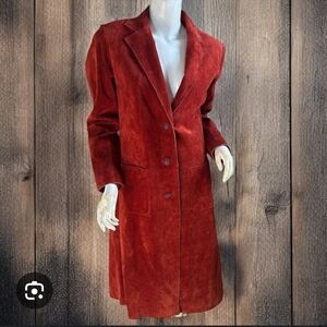 Margaret Godfrey Rust Color Suede Women's Coat